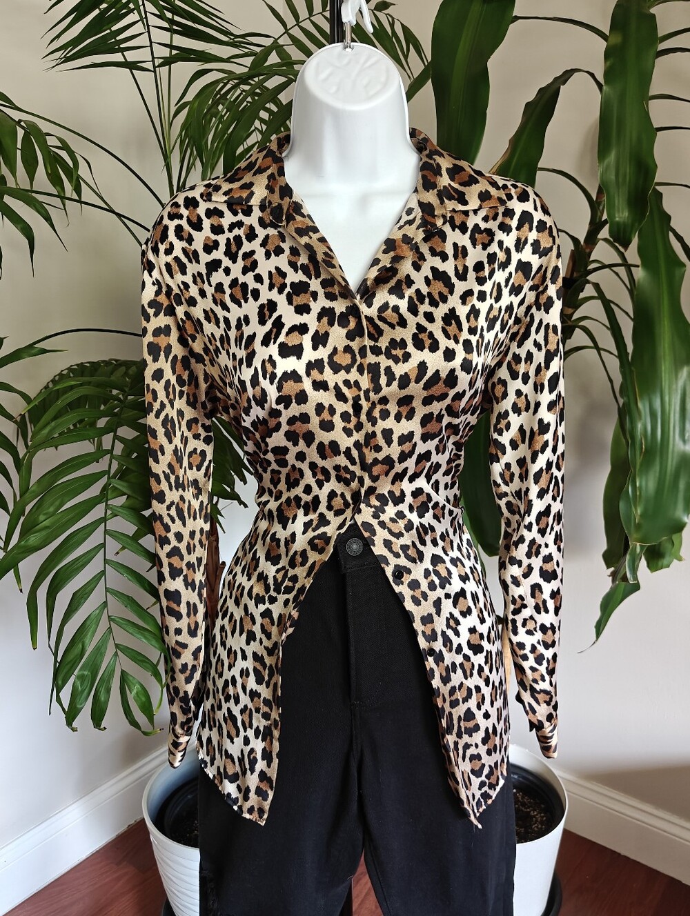 Zara Oversized Leapord Print Top